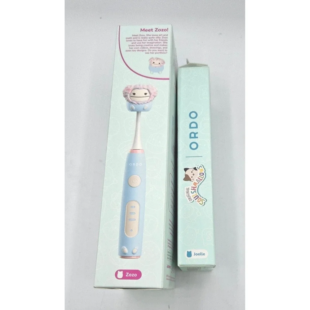 New Ordo x Squishmallows Sonic Kids Toothbrush Set - Rechargeable &‎ Battery
